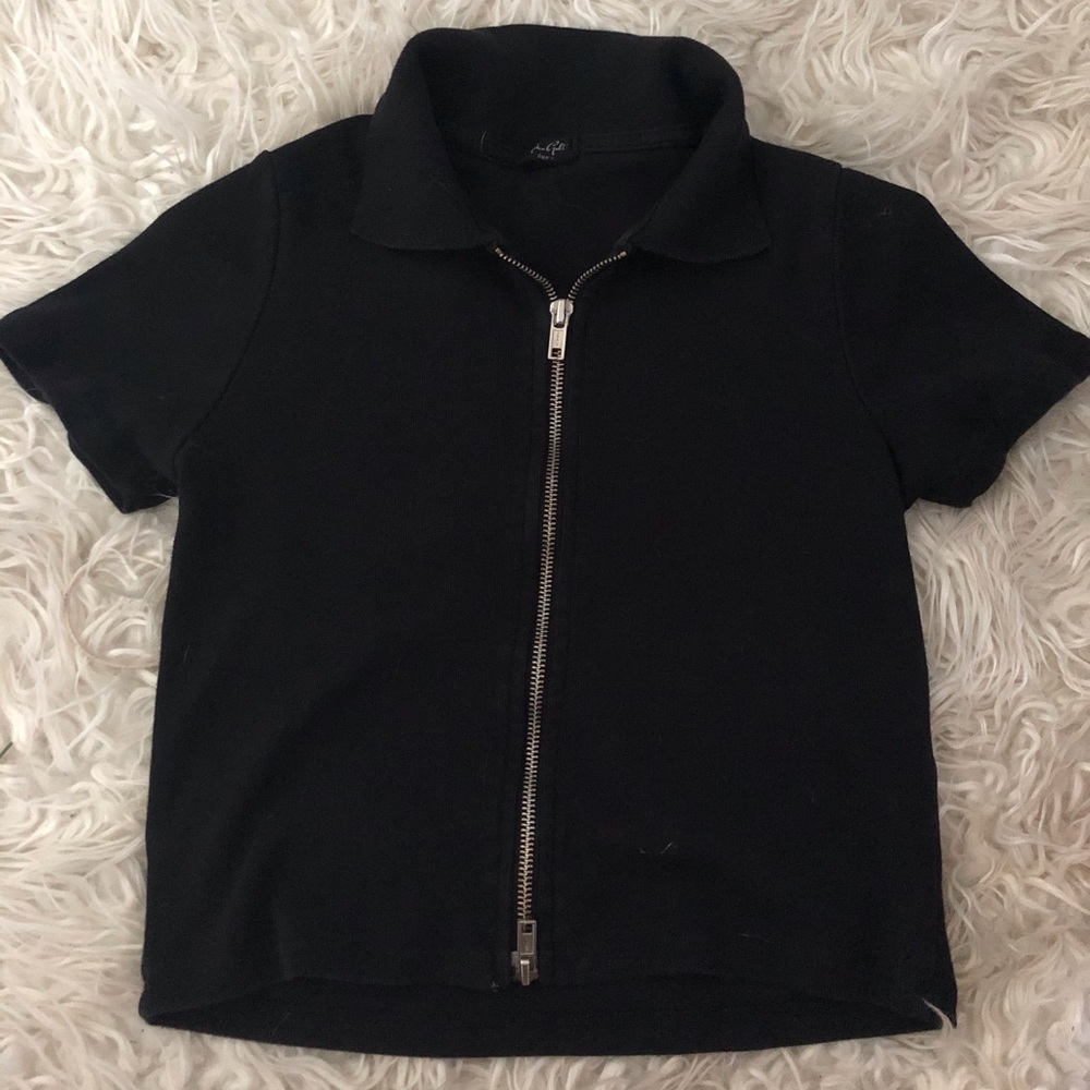 Brandy Melville zip up shirt